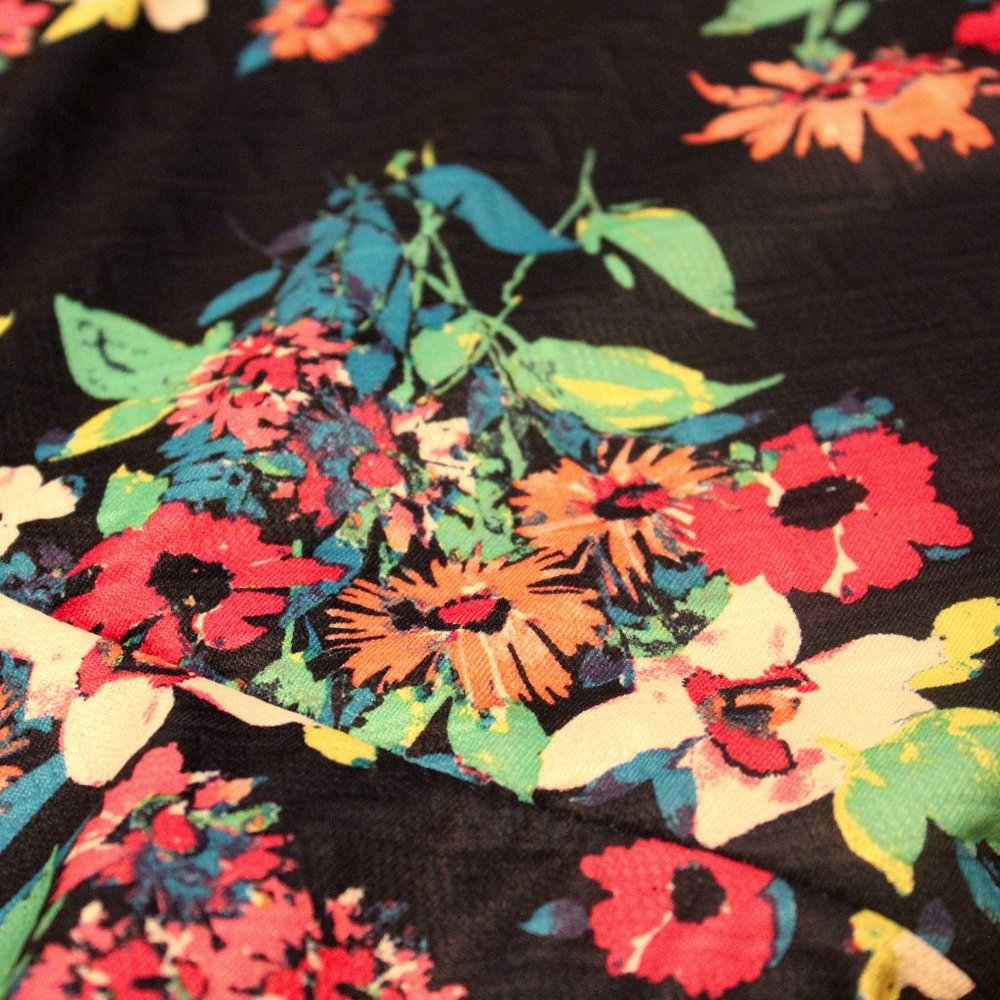 Candie's Navy Floral Dress Size XL - Picture 6 of 8